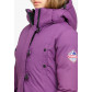 Женская зимняя парка фиолетового цвета 1806F