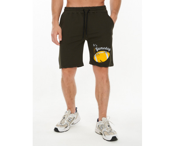 Шорты трикотажные мужские хаки цвета 222100Kh