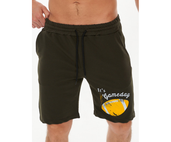 Шорты трикотажные мужские хаки цвета 222100Kh