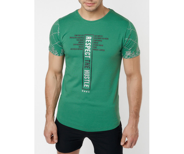 Подростковая футболка зеленого цвета 220072Z