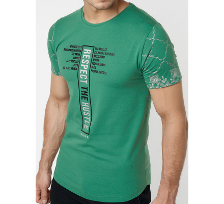 Подростковая футболка зеленого цвета 220072Z
