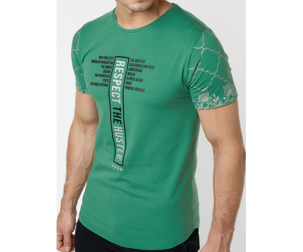 Подростковая футболка зеленого цвета 220072Z