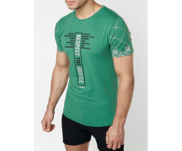 Подростковая футболка зеленого цвета 220072Z