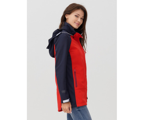 Ветровка  женская красного цвета 2030Kr