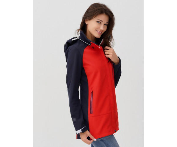 Ветровка  женская красного цвета 2030Kr