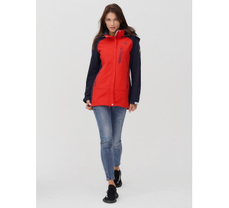Ветровка  женская красного цвета 2030Kr