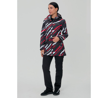 Женский осенний весенний костюм спортивный softshell красного цвета 019221Kr