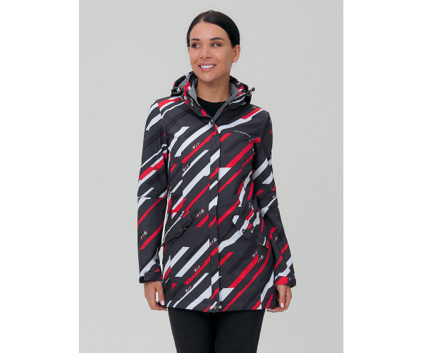 Женский осенний весенний костюм спортивный softshell красного цвета 019221Kr