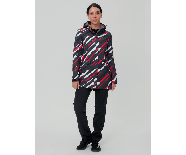 Женский осенний весенний костюм спортивный softshell красного цвета 019221Kr