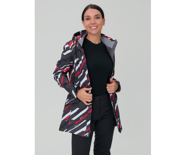 Женский осенний весенний костюм спортивный softshell красного цвета 019221Kr