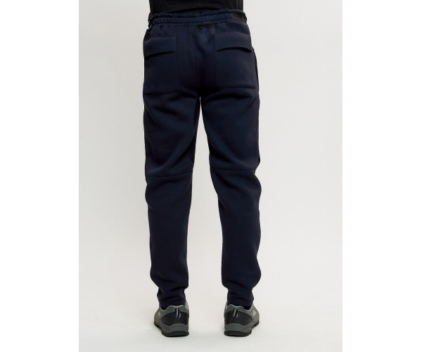 Брюки мужские на флисе зимние темно-синего цвета 1096TS