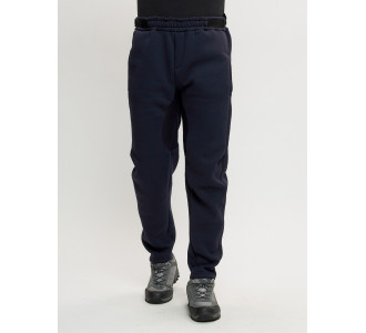 Брюки мужские на флисе зимние темно-синего цвета 1096TS