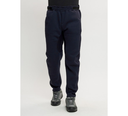 Брюки мужские на флисе зимние темно-синего цвета 1096TS