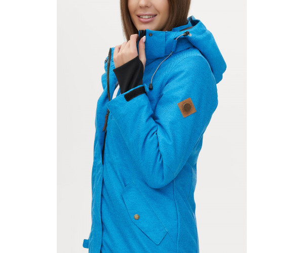 Женская зимняя парка синего цвета 1949S