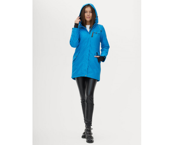 Женская зимняя парка синего цвета 1949S