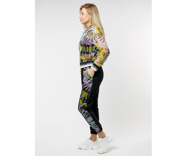 Спортивный костюм черного цвета 22103Ch