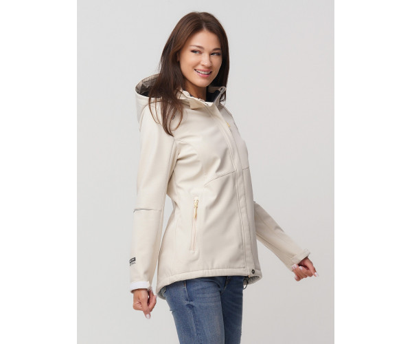 Ветровка  женская бежевого цвета 2035B