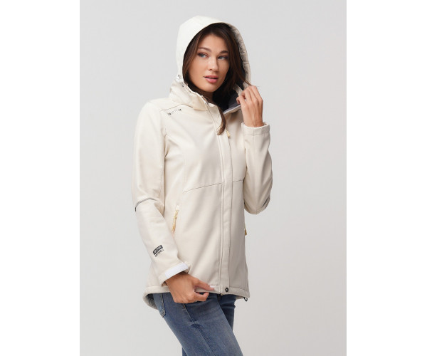 Ветровка  женская бежевого цвета 2035B