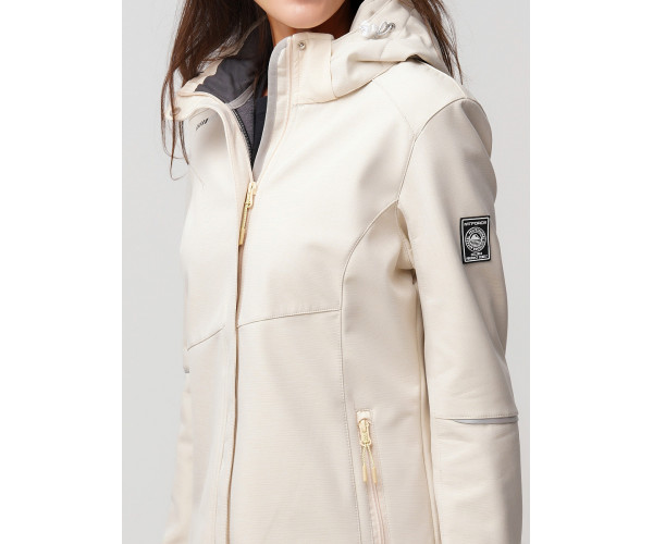 Ветровка  женская бежевого цвета 2035B