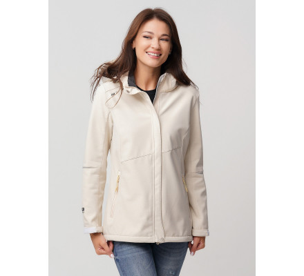 Ветровка  женская бежевого цвета 2035B