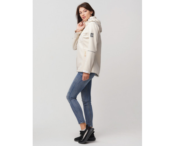 Ветровка  женская бежевого цвета 2035B