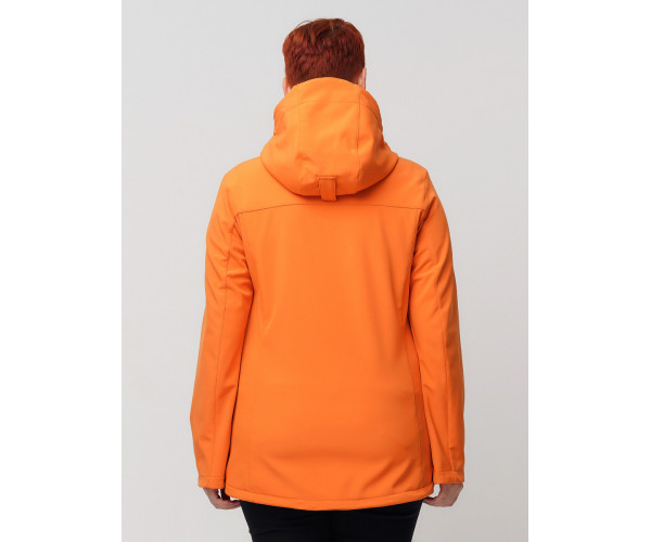 Ветровка  bigsize оранжевого цвета 2032-1O