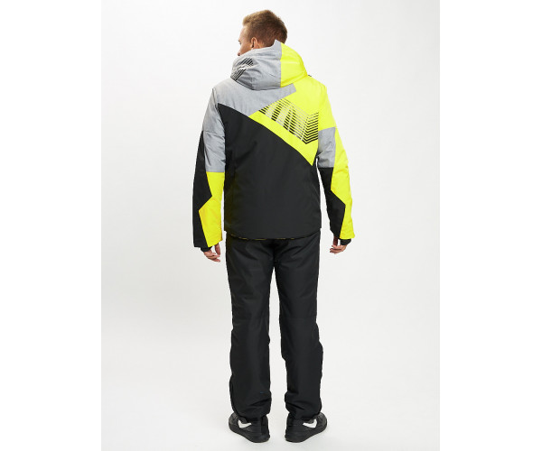 Горнолыжный костюм мужской желтого цвета 077019J