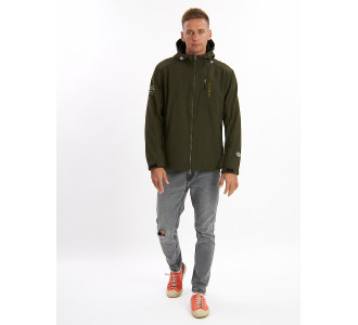 Ветровка мужская болотного цвета 495Bt