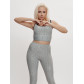 Костюм для фитнеса женский серого цвета 2004Sr