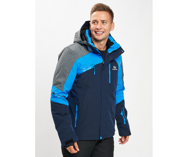 Горнолыжная куртка мужская синего цвета 77013S