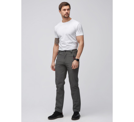 Мужские осенние весенние виндстопер серого цвета 19121Sr