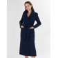 Пальто демисезонное темно-синего цвета 4057TS