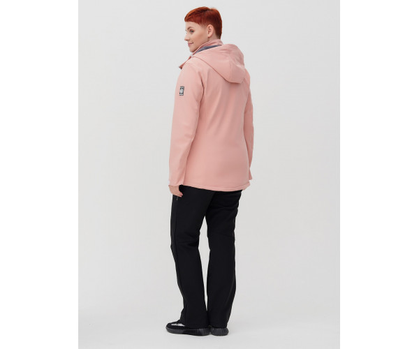 Костюм  bigsize розового цвета 02034-1R