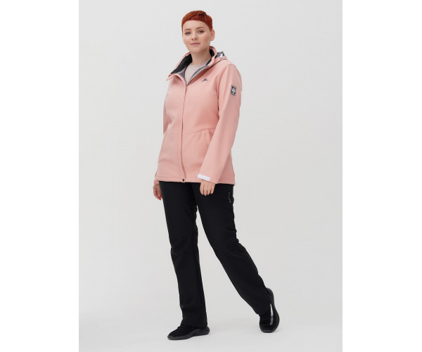 Костюм  bigsize розового цвета 02034-1R