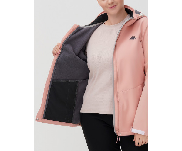 Костюм  bigsize розового цвета 02034-1R