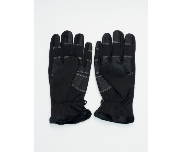 Перчатка спортивная демисезонные мужская черного цвета 613Ch