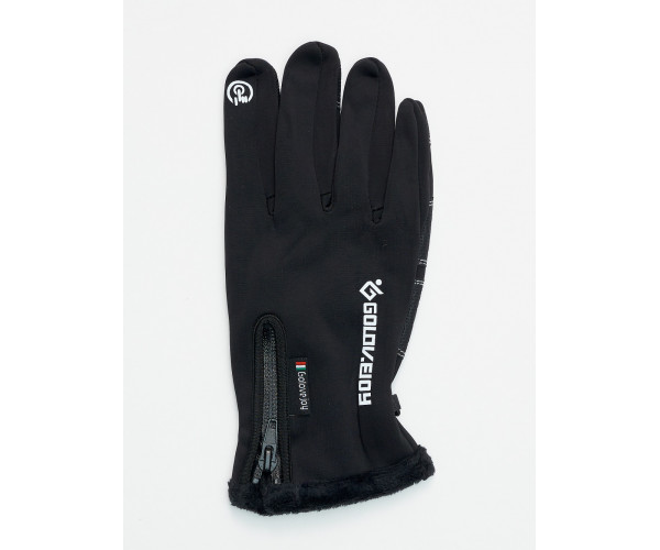 Перчатка спортивная демисезонные мужская черного цвета 613Ch