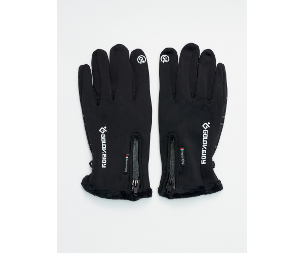 Перчатка спортивная демисезонные мужская черного цвета 613Ch