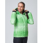 Женская зимняя горнолыжная куртка зеленого цвета 1786Z