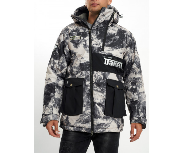 Молодежная зимняя куртка мужская бежевого цвета 059B