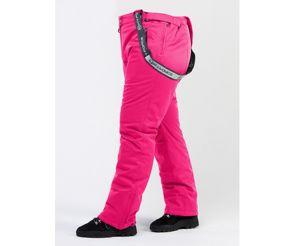 Женские зимние горнолыжные брюки большого размера розового цвета 1878R