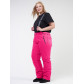 Женские зимние горнолыжные брюки большого размера розового цвета 1878R