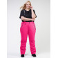 Женские зимние горнолыжные брюки большого размера розового цвета 1878R