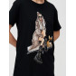 Женская туника с принтом черного цвета 4296Ch