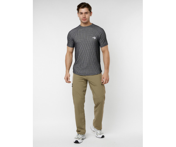 Футболка в полоску темно-серого цвета 221030TC