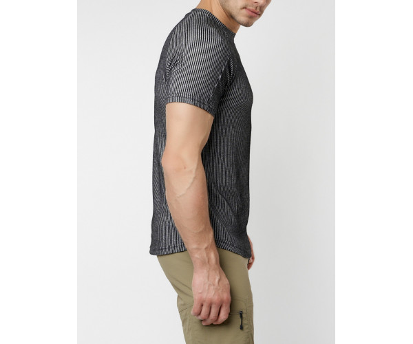 Футболка в полоску темно-серого цвета 221030TC