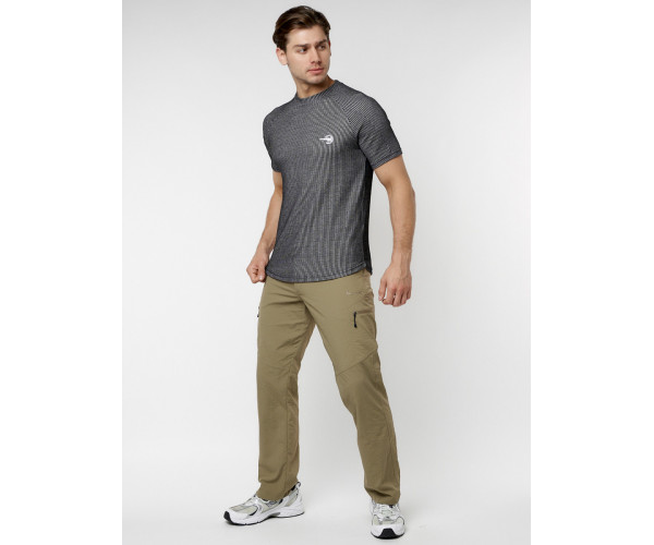 Футболка в полоску темно-серого цвета 221030TC