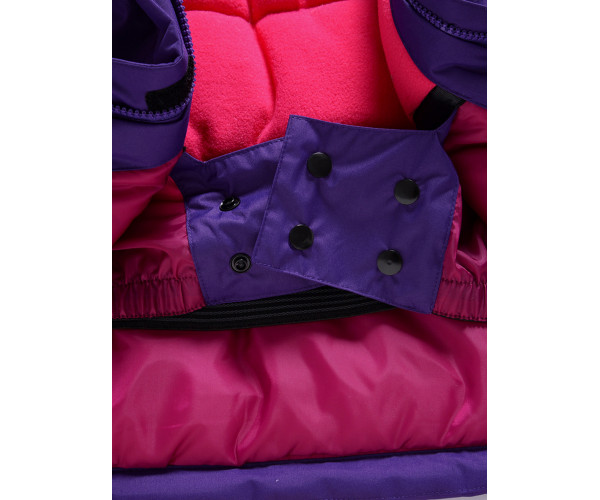 Горнолыжный костюм Valianly для девочки темно-фиолетового цвета 90081TF