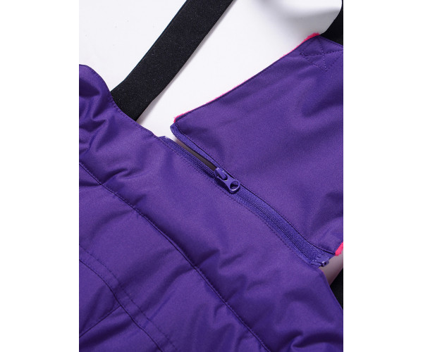 Горнолыжный костюм Valianly для девочки темно-фиолетового цвета 90081TF