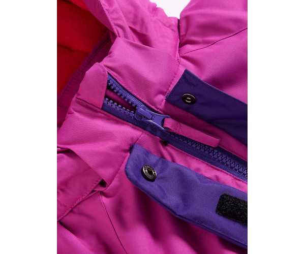 Горнолыжный костюм Valianly для девочки темно-фиолетового цвета 90081TF